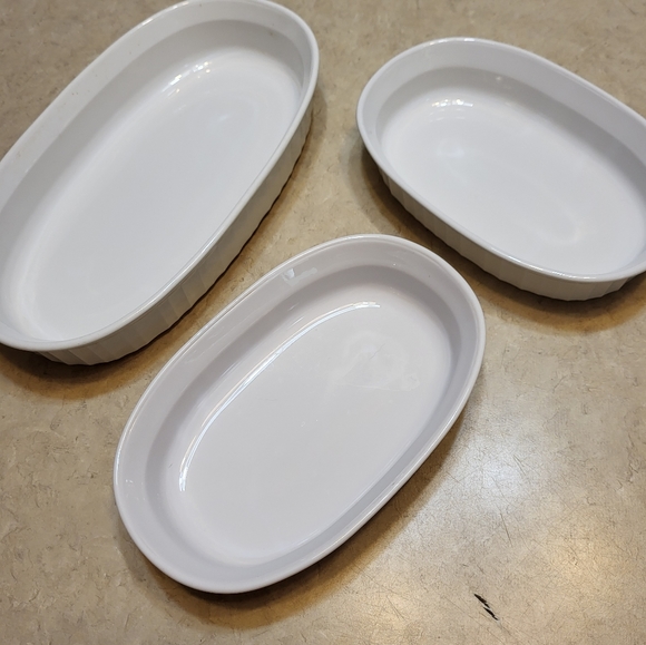 Corning Ware French White Baking Dishes set of 3 - Picture 7 of 8